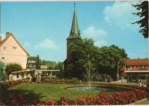 Ansichtskarte Braunlage Anlagen bei der ev. Kirche 1976 - Bild 2 von 3