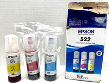 Epson 522 -Yellow Cyan Magenta Ink Bottles For ET-2400/ET-2720/ET2800/ET-2903