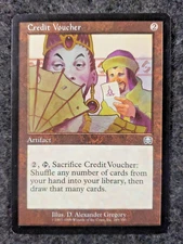 CREDIT VOUCHER  MTG Magic the Gathering Mercadian Masques MINT NO play (DS3D1L2)