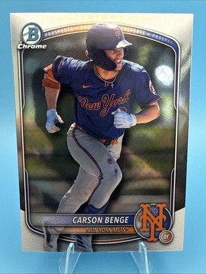 Topps Bowman Draft 2025 Carson Benge Chrome Prospect Mets #BDC-138