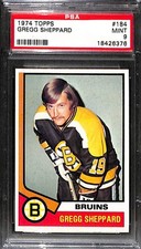 1974 TOPPS #184 GREGG SHEPPARD PSA 9 Mint 18426376 