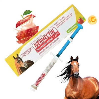 3pcs Pferdentwormerpaste Fruchtgeschmack Parasit Wurmpaste Control Farm Supplies