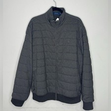 Polo Ralph Lauren Quilted Mock Neck Jacket Grey Men  s XL