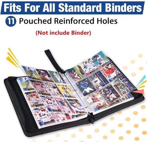Clear Card Sleeves for 3 Ring Binder - Baseball, Game & Sports Cards - Picture 4 of 4