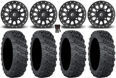 Fuel Vector Bdlk 15'' Wheels 33'' Versa Cross V3 Tires Can-Am Commander Maverick