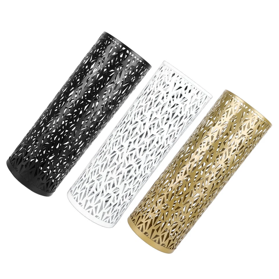 Paraguas Soporte Estante Para Entrada Metal Huecado Independiente Paraguas Redondo Foto 2 de 4