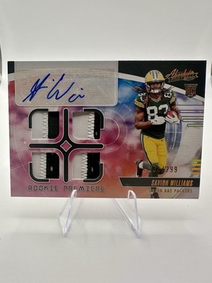 2025 Panini Absolute- RPA Savion Williams #RPM-SWS Quad 233/299 (AU, MEM, RC)