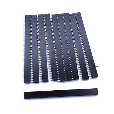 20pcs 2 X 40 Pin Double Row 2.54 Break Away Female Header Wire Connector