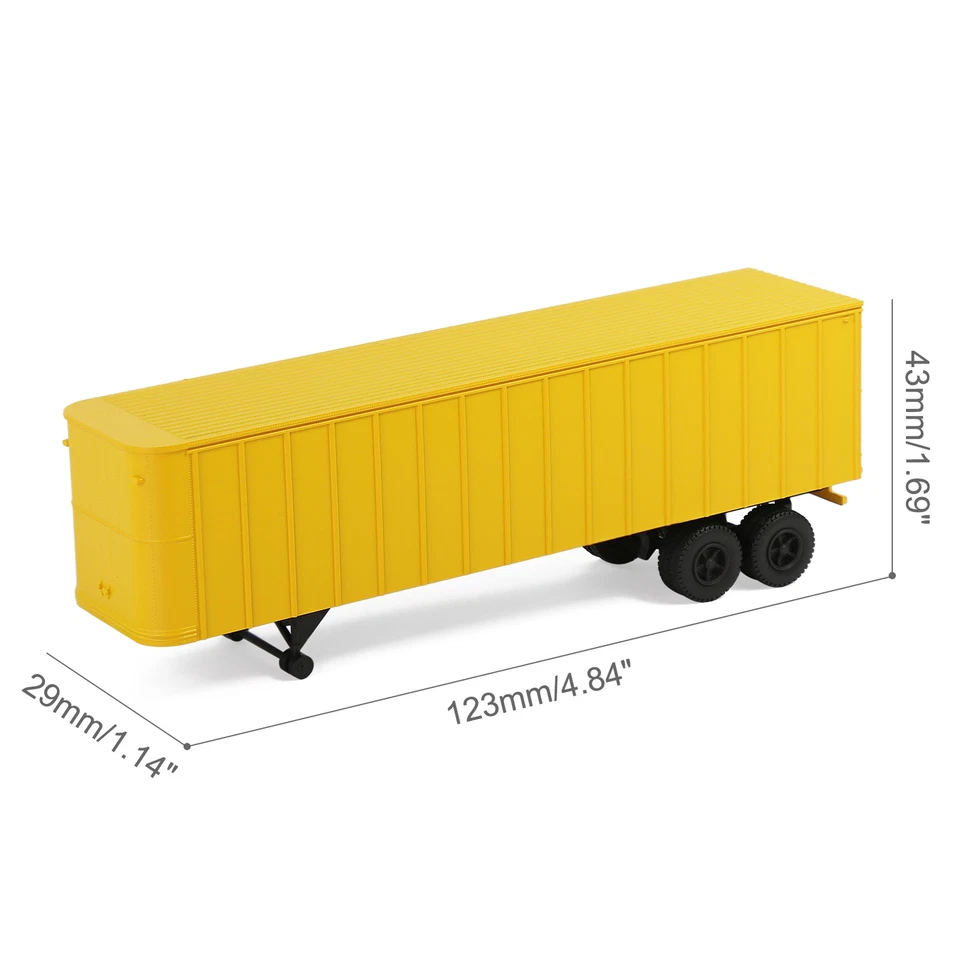 1 Unit Evemodel Trailers HO Gauge 1:87 Model Trailer for Railway Tractor C8766 - Image 3 of 4