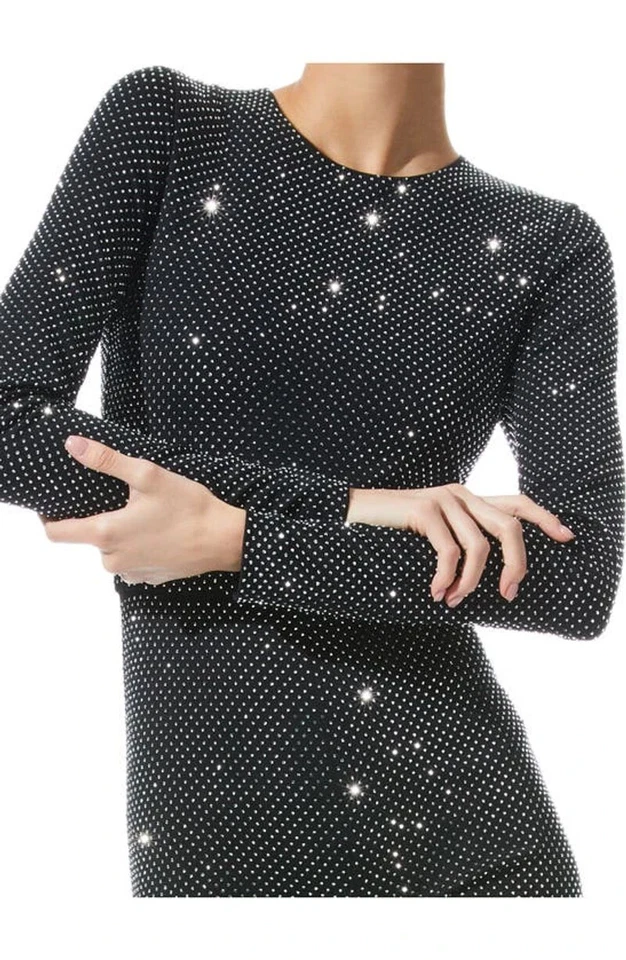 Mono Alice + Olivia Negro Freddie Cuentas Manga Larga Gato Talla 0 $695 Foto 3 de 4