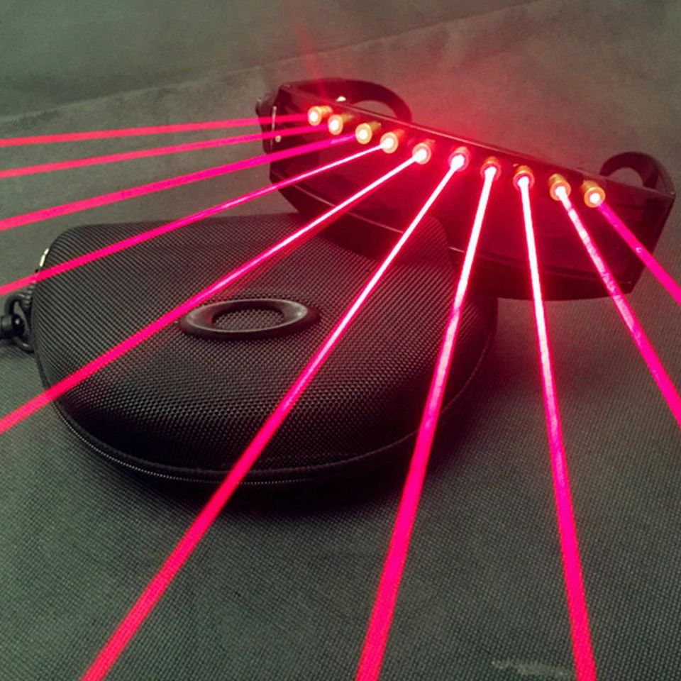 Red Laser Lighting Glasses Beam Party Stage Lighting DJ Dancer Show KTV Props - Image 2 of 4