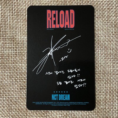 NCT Dream JENO [ RELOAD ] Official Photocard, 4th Mini Album