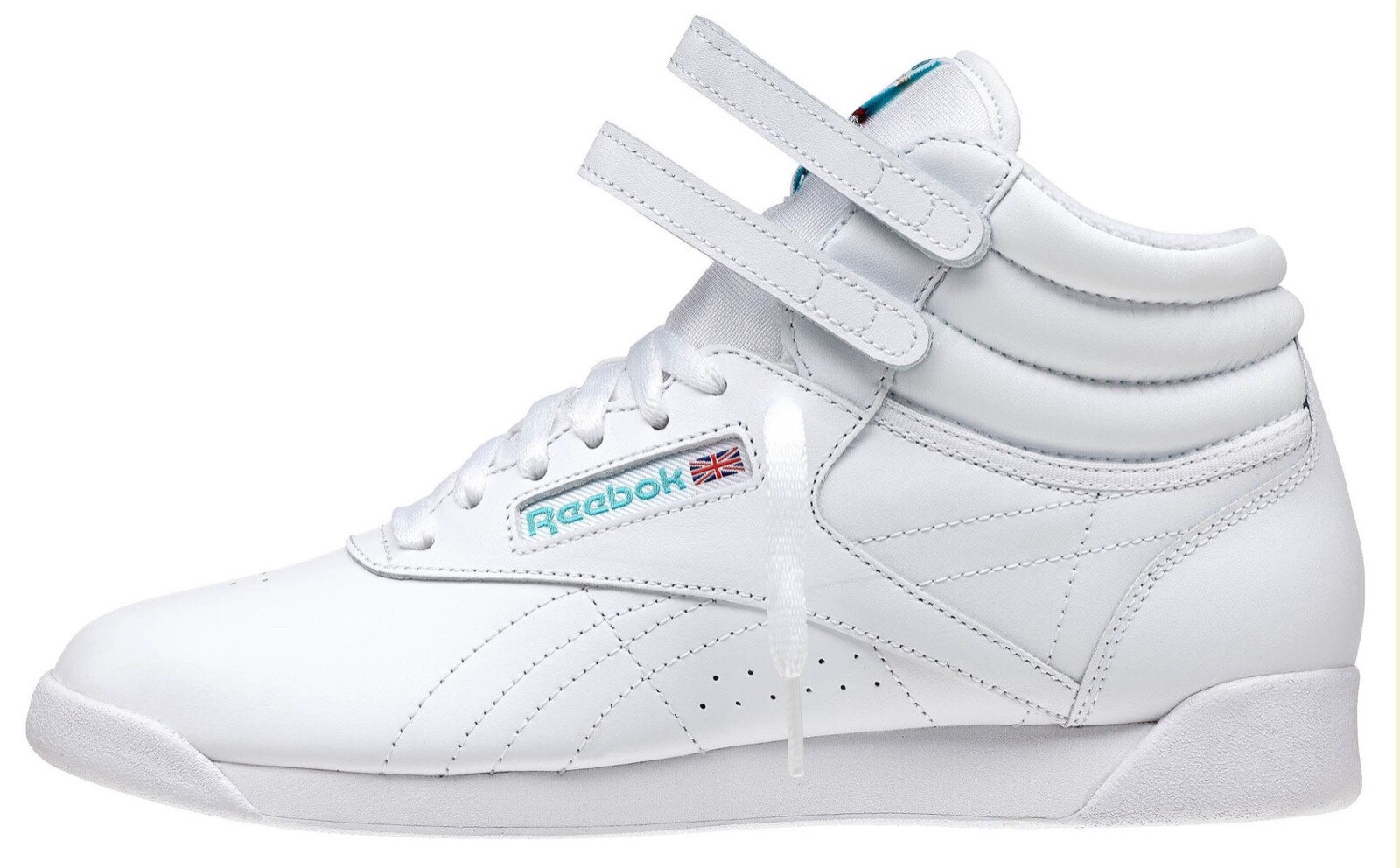 reebok freestyle hi white gum