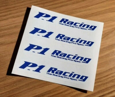 4er Set Buddy Club P1 Racing Aufkleber. FELGEN AUFKLEBER