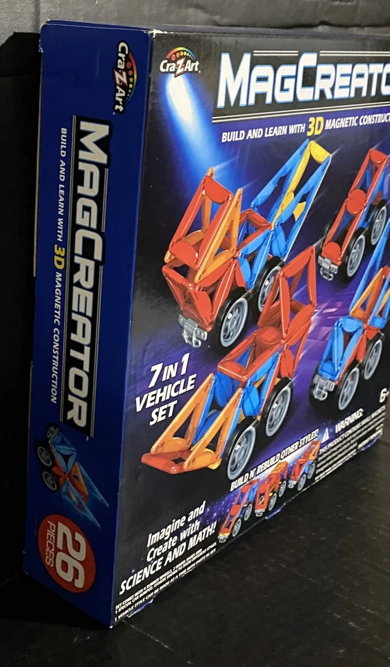 Cra-Z-Art MagCreator 7 In 1 Vehicle Set Brand New Sealed Box! - Image 4 of 4
