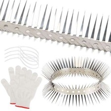 Bird Spikes Stainless Steel Fence Spikes for Pigeons Raccoon Snakes Squirrel