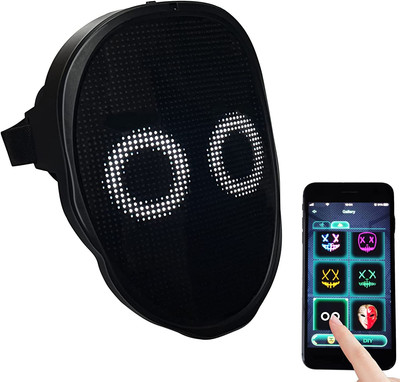Led Mask with Bluetooth-Compatible App Controlled