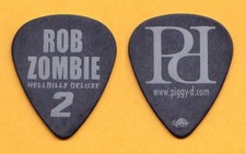 Rob Zombie Piggy D Black/Silver Guitar Pick - 2010 Hellbilly Deluxe 2 Tour