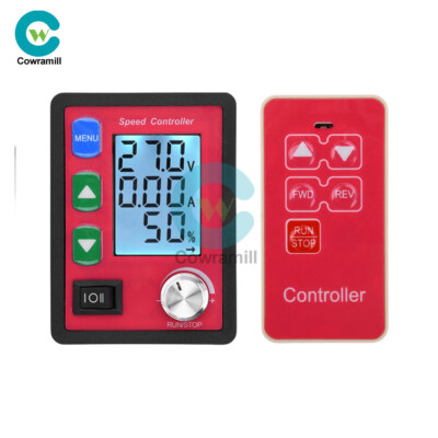 DC6-55V 15A PWM DC Brush Motor Speed Controller + Wireless Remote Control