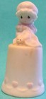 1984 PRECIOUS MOMENTS Love Covers All 12254 THIMBLE FIGURINE — photo 2