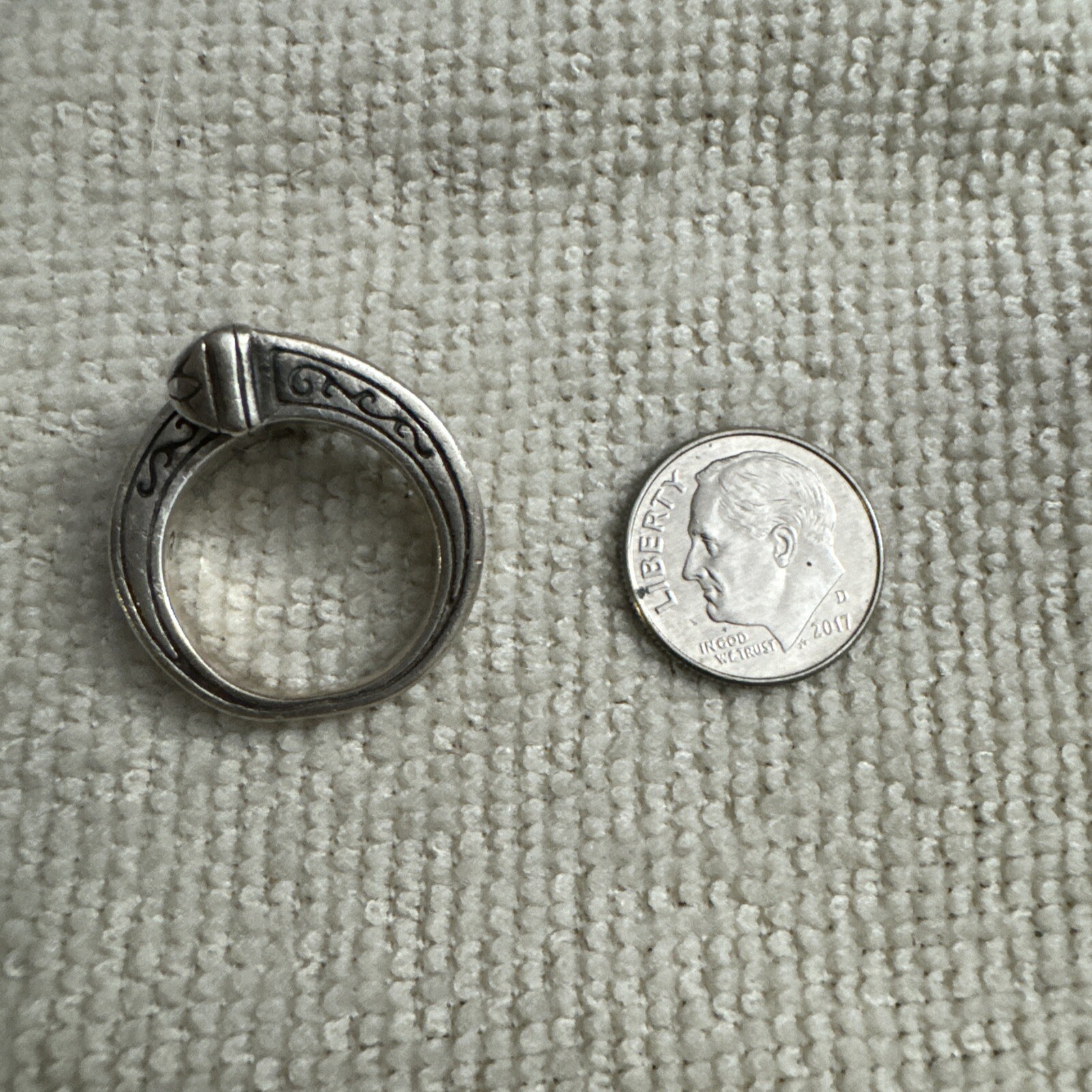 Brighton Solid Sterling Silver Bypass Scroll Ring… - image 8