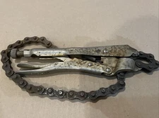 Vintage Petersen Dewitt 20R Chain Pipe Locking Pliers MADE IN USA