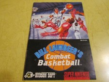  SNES   BOOKLET FOR  THE SUPER NINTENDO GAME  COMBAT BASKETBALL