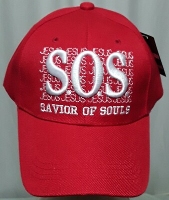JESUS SOS SAVIOR OF SOULS Religion Adjustable Baseball Cap Hats