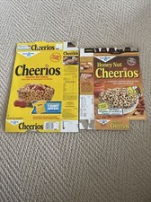Set Of 1980s Vintage Cheerios  Honey Nut Cheerios Cereal Flat Boxes