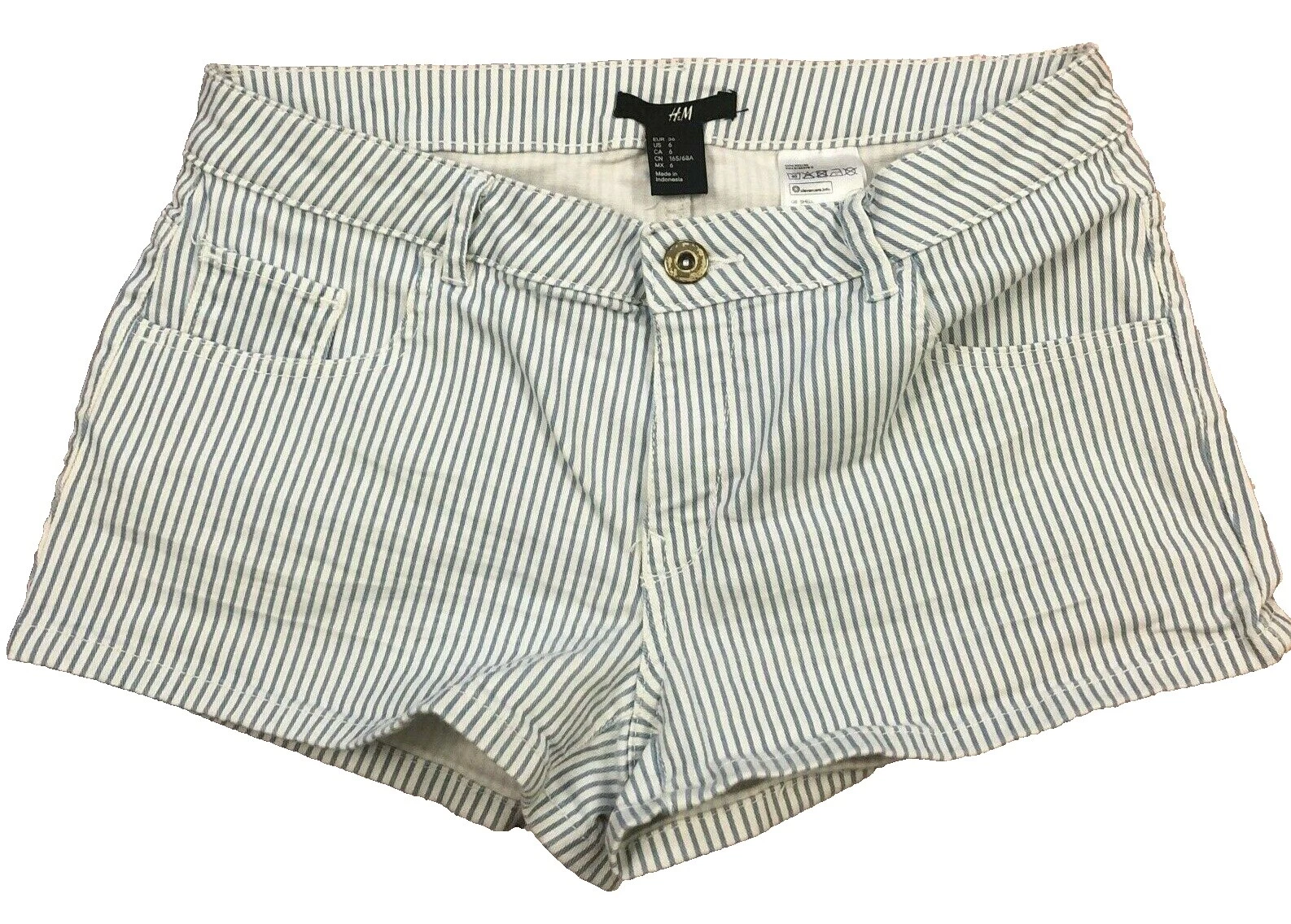 Pantalones cortos H&M a Rayas para mujeres