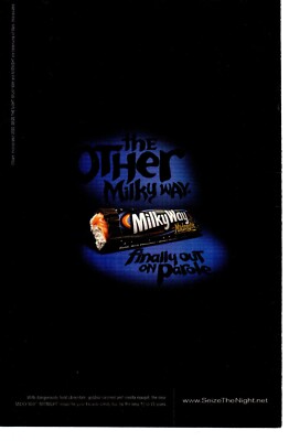 2000 MILKY WAY MIDNIGHT Candy Bar Food Snack PRINT AD ART - SEIZE