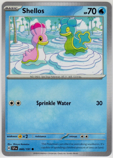 Shellos 046/191  - Surging Sparks - Pokemon - NM/M