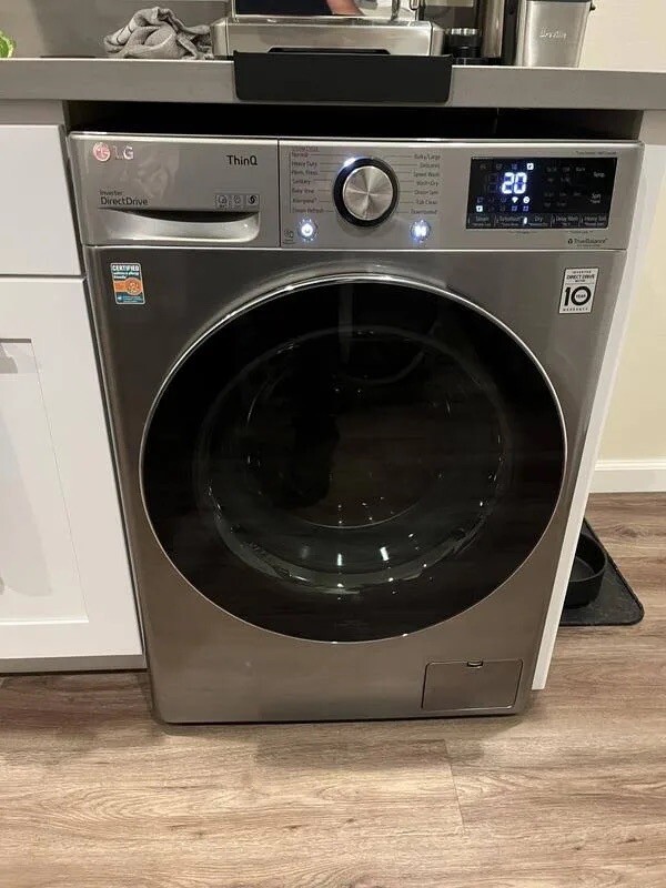 LG 2.3 Cu.ft. Stainless Electric Washer/Dryer Combo WM3499HVA eBay