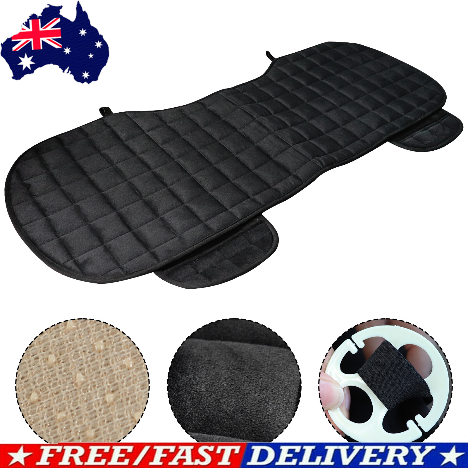 Universal Rear Back Car Auto Seat Cover Protector Mat Chair Cushion Storage Pad