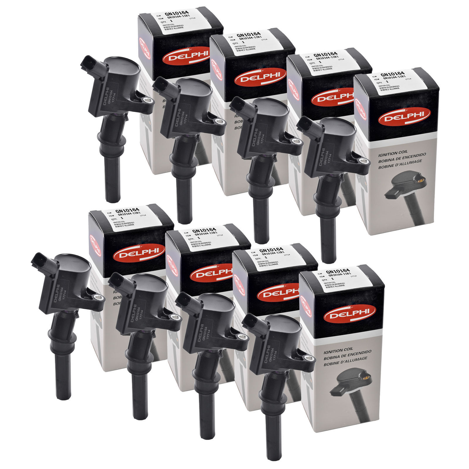 Delphi Ignition Coil GN10164 Set of 8 For 1997 2016 Ford Lincoln Mercury