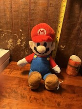 Super Mario Plush 15" Nintendo Storage Pouch Pocket 2018 Pre-owed