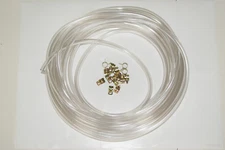 VINTAGE TRIUMPH BSA NORTON CARBURETOR FUEL LINE 1/4 +15 CLAMPS METHANOL TESTED