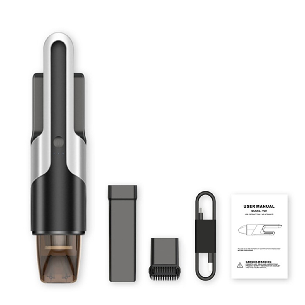 Powerful 6000Pa Cordless Handheld Vacuum Cleaner - Rechargeable & Portable-image