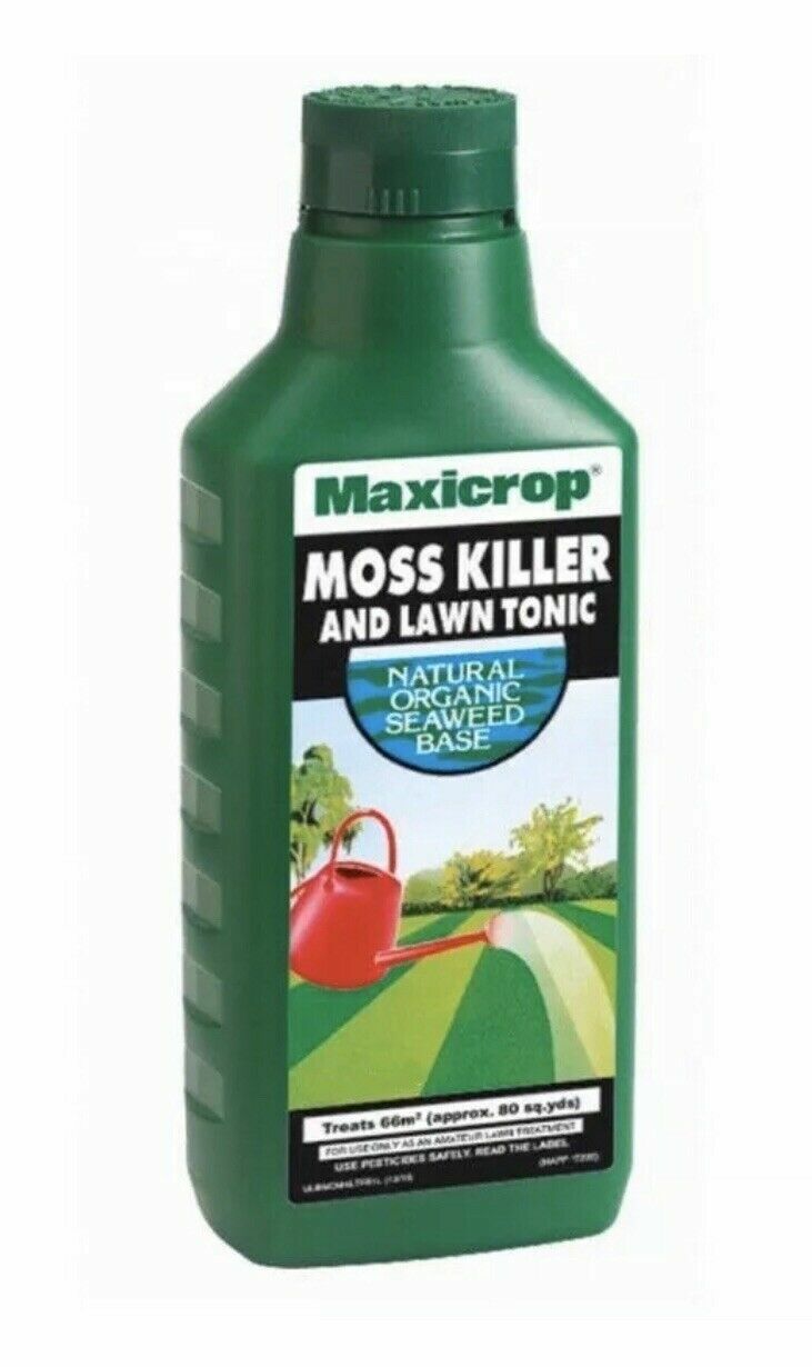 MAXICROP MOSS KILLER AND LAWN GRASS TONIC 500ml Natural Organic eBay