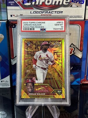 2023 Topps Chrome Jordan Walker SSP Radiating Rookie #RR13 PSA 10 