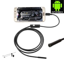 Wire Endoscope Waterproof Borescope Inspection Camera for Smartphone 5.5mm 6 LED