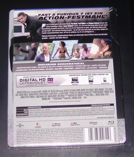 Fast & Furious 7 Cinema Version & Extended Cut Limited Steelbook Blu Ray New OVP - Picture 2 of 4