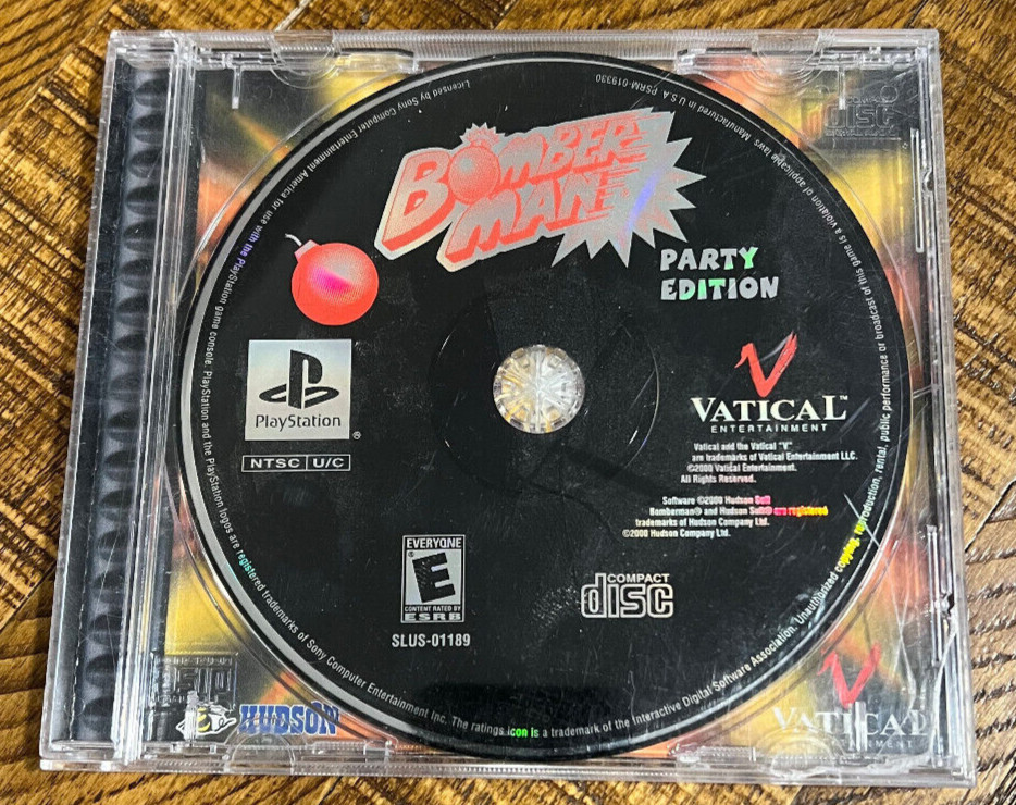 Bomberman Party Edition Bomber Man Playstation One PS1 - TESTED - Fast Shipping