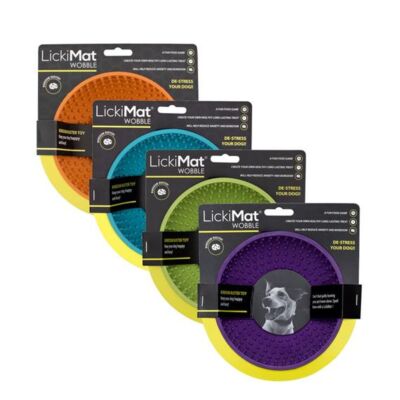 LickiMat Wobble - Futter Spielzeug Slowfeeder Hundenapf ø 15 cm