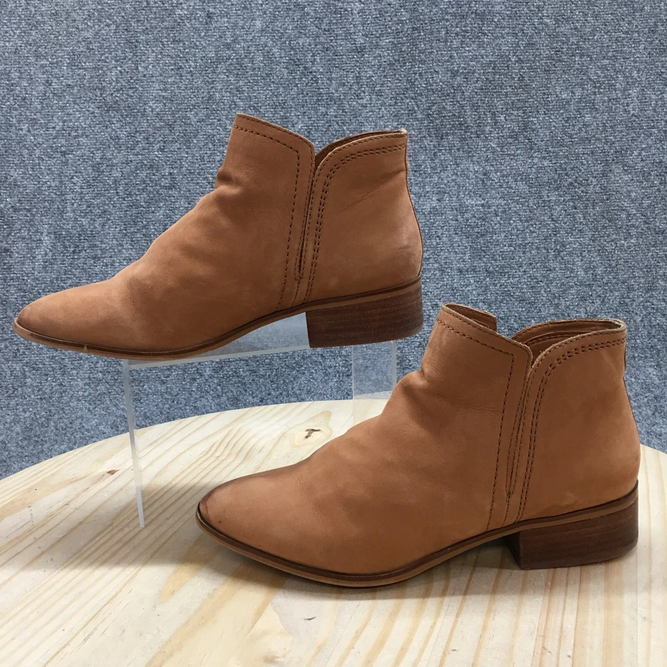 Aldo Botas Mujer 9 Gweria Botines Cuero Marrón Tirar en Tacones Bloque Foto 2 de 4