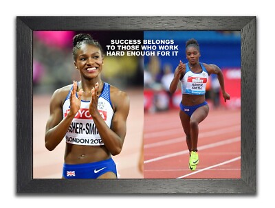 Dina Asher Smith Poster British Sprinter Foto Erfolg Motivation Sport Bild 