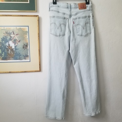 Levi's Ribcage Straight Ankle Jeans Gr. 30 High Rise Button Fly Light Wash - Bild 7 von 10