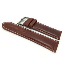 Brown Leather Watch Strap 20mm 22mm 24mm Hadley Roma MS885-Free Shipping