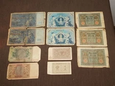 VINTAGE SOUVENIR 11 WWII GERMAN REICHSBANKNOTE   BUNDERT  MARK ++