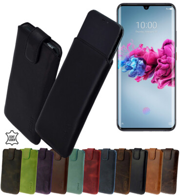 Hülle für ZTE Axon 11 Tasche Echt Leder Schutz Cover Handyhülle - Main Image